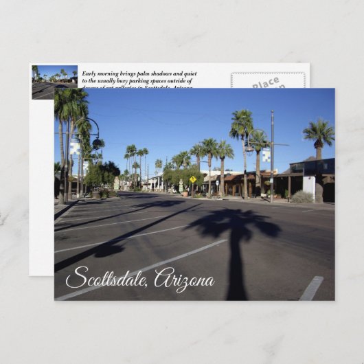 Scottsdale, Arizona briefkaart (Voorkant / Achterkant)