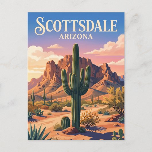 Scottsdale Arizona Briefkaart (Voorkant)