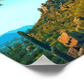 Scottsdale Arizona Cactus en Mountain Poster (Hoek)