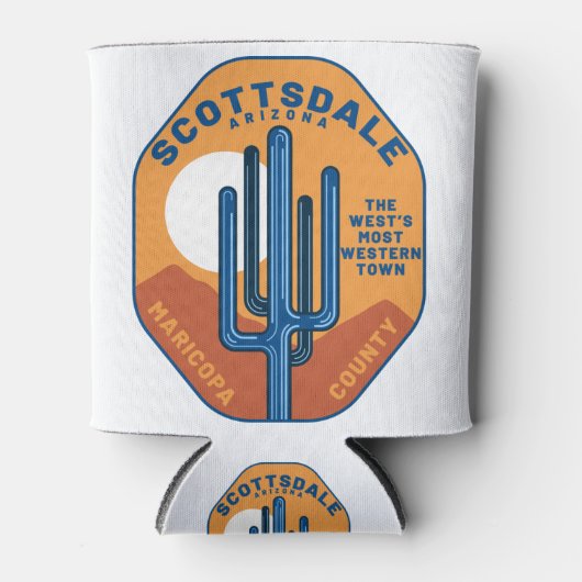 Scottsdale Arizona Cactus Mountains Blikjeskoeler (Voorkant)