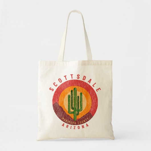 Scottsdale Arizona Cactus Mountains Tote Bag (Voorkant)