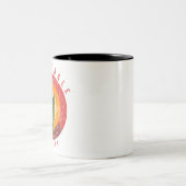 Scottsdale Arizona Cactus Mountains Tweekleurige Koffiemok (Center)