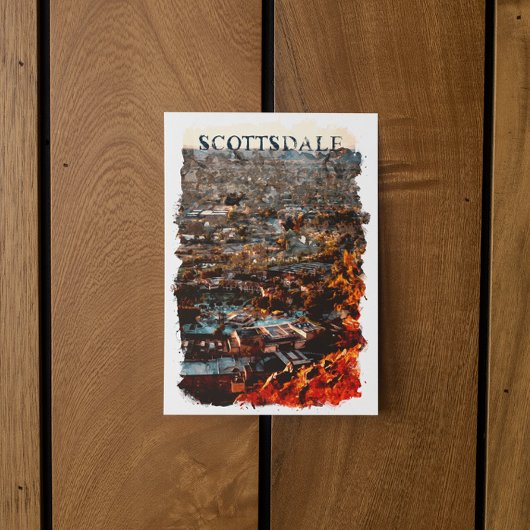 Scottsdale Arizona City Uitzicht Briefkaart