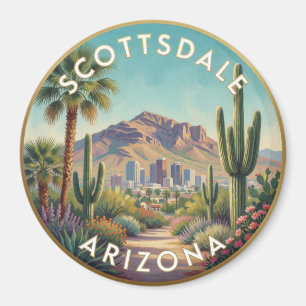 Scottsdale Arizona Desert Mountain Reizen Magneet