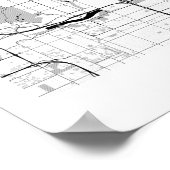 Scottsdale Arizona Moderne Minimale Eenvoudige Kaa Poster (Hoek)