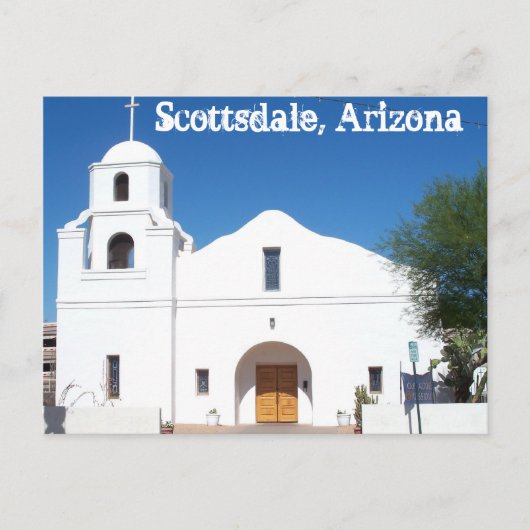 Scottsdale Arizona Old Mission Briefkaart West US (Voorkant)