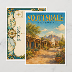 Scottsdale Arizona Old Town GeoSaga Briefkaart