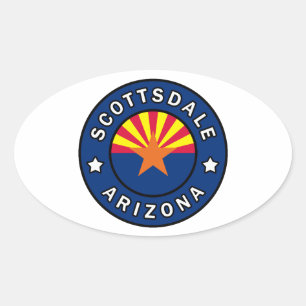 Scottsdale Arizona Ovale Sticker