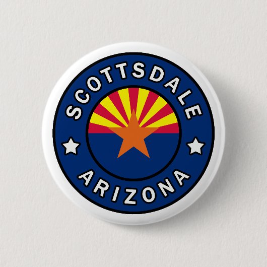 Scottsdale Arizona Ronde Button 5,7 Cm (Voorkant)