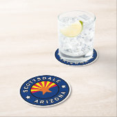 Scottsdale Arizona Ronde Kartonnen Onderzetter (Insitu)