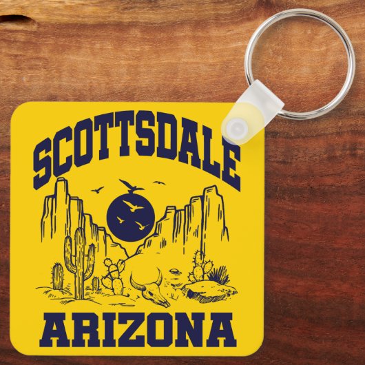 Scottsdale, Arizona Sleutelhanger (Achterkant)