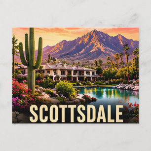 Scottsdale Arizona Sonoran Desert Berg Reizen  Briefkaart