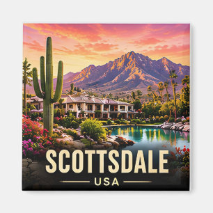 Scottsdale Arizona Sonoran Desert Berg Reizen  Magneet