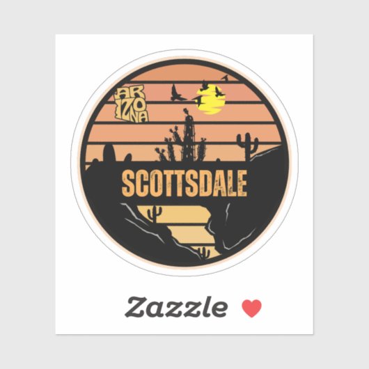 Scottsdale, Arizona Sticker (Vel)
