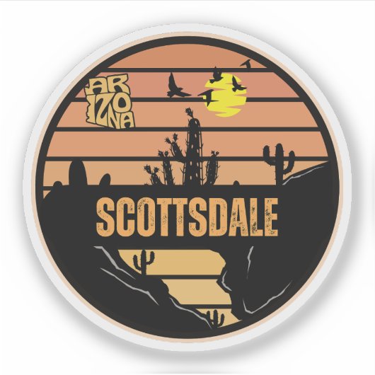 Scottsdale, Arizona Sticker (Voorkant)