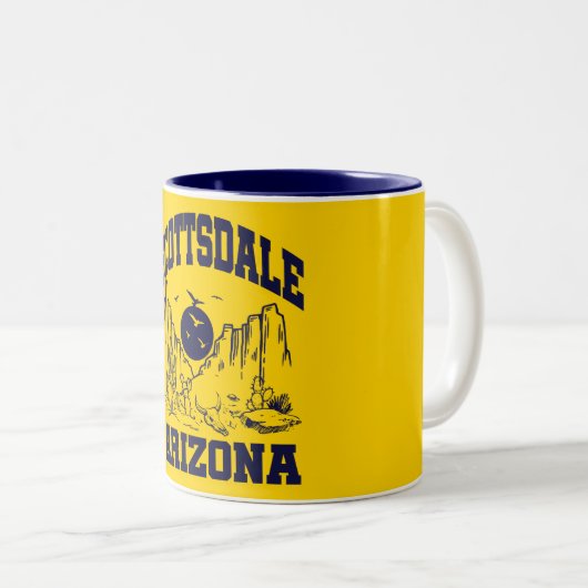 Scottsdale, Arizona Tweekleurige Koffiemok (Voorkant rechts)
