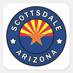 Scottsdale Arizona Vierkante Sticker