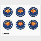 Scottsdale Arizona Vierkante Sticker (Vel)