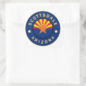 Scottsdale Arizona Vierkante Sticker (Tas)