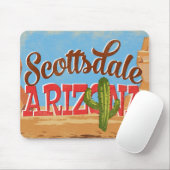 Scottsdale Arizona Vintage Travel Muismat (Met muis)