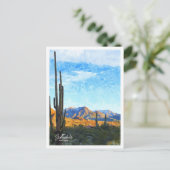 Scottsdale Arizona Waterverf Briefkaart (Staand voorkant)