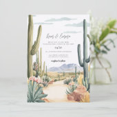Scottsdale Arizona Wedding Invitation Kaart (Staand voorkant)