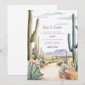 Scottsdale Arizona Wedding Invitation Kaart (Voorkant / Achterkant)