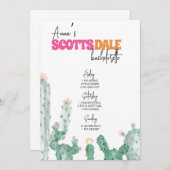Scottsdale Bachelorette Itinerary Programmakaart (Voorkant / Achterkant)