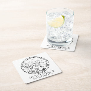 Scottsdale Bachelorette Party Favor Custom Kartonnen Onderzetters