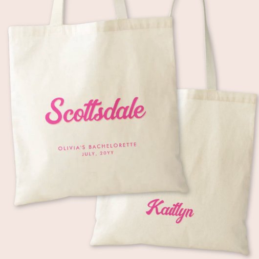 Scottsdale Bachelorette Party Gepersonaliseerd Tas