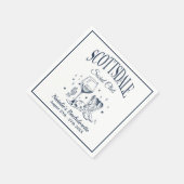 Scottsdale Bachelorette Party  grijs papier Servet (Hoek)