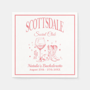 Scottsdale Bachelorette Party  papier Servet