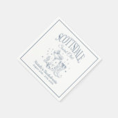 Scottsdale Bachelorette Party  Zwart Papier Servet (Hoek)