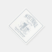 Scottsdale Bachelorette Party Zwart Papier Servet (Hoek)