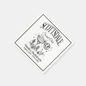 Scottsdale Bachelorette Party Zwart Papier Servet (Hoek)