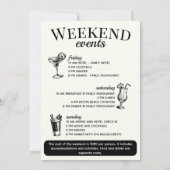 Scottsdale Bachelorette Sociale Cocktail Route Kaart (Achterkant)