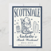 Scottsdale Bachelorette Sociale Cocktail Route Kaart (Voorkant)