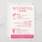 Scottsdale Bachelorette Sociale Cocktail Route Kaart (Achterkant)