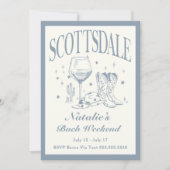 Scottsdale Bachelorette Sociale Cocktail Route Kaart (Voorkant)