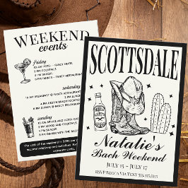 Scottsdale Bachelorette Sociale Cocktail Route Kaart