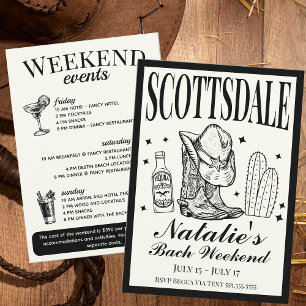 Scottsdale Bachelorette Sociale Cocktail Route Kaart