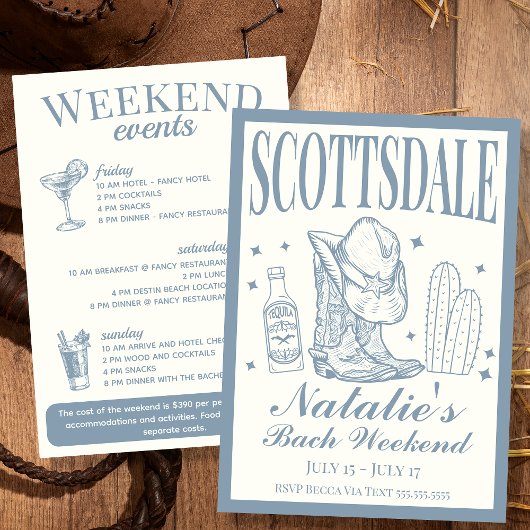 Scottsdale Bachelorette Sociale Cocktail Route Kaart