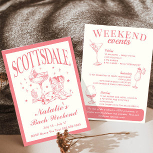 Scottsdale Bachelorette Sociale Cocktail Route Kaart