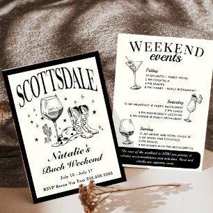 Scottsdale Bachelorette Sociale Cocktail Route Kaart