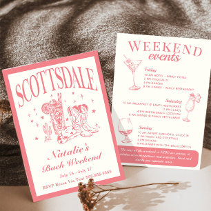 Scottsdale Bachelorette Sociale Cocktail Route Kaart