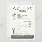 Scottsdale Bachelorette Sociale Cocktail Route Kaart (Achterkant)