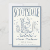 Scottsdale Bachelorette Sociale Cocktail Route Kaart (Voorkant)