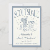 Scottsdale Bachelorette Sociale Cocktail Route Kaart (Voorkant)