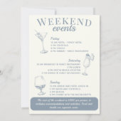 Scottsdale Bachelorette Sociale Cocktail Route Kaart (Achterkant)