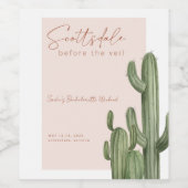 Scottsdale Bachelorette Weekend Uitnodiging Wijn Etiket (Enkel label)